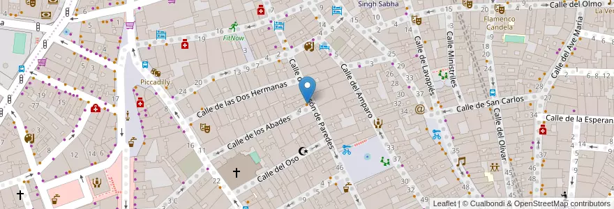 Mapa de ubicacion de Planta de Café en Spagna, Comunidad De Madrid, Comunidad De Madrid, Área Metropolitana De Madrid Y Corredor Del Henares, Madrid.