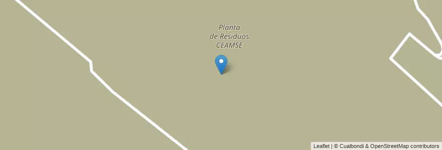 Mapa de ubicacion de Planta de Residuos CEAMSE en Argentina, Buenos Aires, Partido De Ensenada.