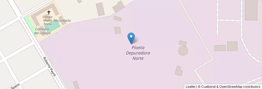 Mapa de ubicacion de Planta Depuradora Norte en アルゼンチン, ブエノスアイレス州, Partido De San Fernando, Victoria.