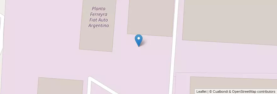 Mapa de ubicacion de Planta Ferreyra Fiat Auto Argentina en Аргентина, Кордова, Departamento Capital, Pedanía Capital, Córdoba, Municipio De Córdoba.