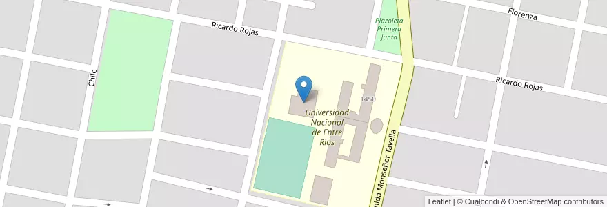 Mapa de ubicacion de Planta Piloto en アルゼンチン, エントレ・リオス州, Departamento Concordia, Distrito Suburbios, Concordia, Concordia.