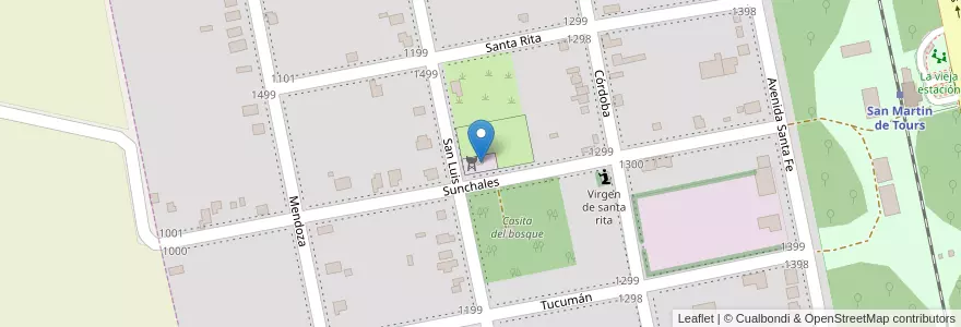Mapa de ubicacion de Planta potabilizadora en Argentina, Santa Fe, Departamento San Jerónimo, Municipio De López, López.