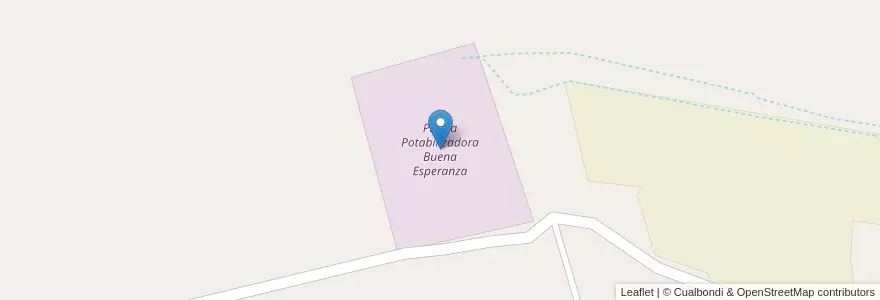 Mapa de ubicacion de Planta Potabilizadora Buena Esperanza en Argentina, Chile, Wilayah Neuquén, Departamento Confluencia.