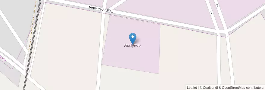 Mapa de ubicacion de Plastiferro en Argentine, Santiago Del Estero, Departamento Banda.