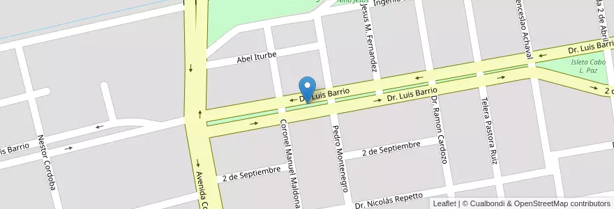 Mapa de ubicacion de Platabanda Nelly Aydee Romano de Washington en Argentine, Santiago Del Estero, Departamento Capital, Santiago Del Estero.