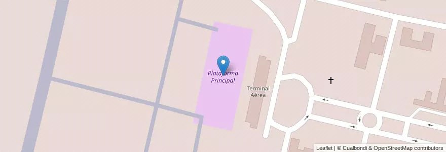 Mapa de ubicacion de Plataforma Principal en Arjantin, Buenos Aires, Partido De Morón, Castelar.
