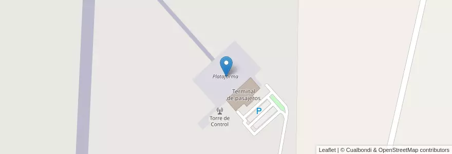 Mapa de ubicacion de Plataforma en Arjantin, Santiago Del Estero, Departamento Río Hondo.