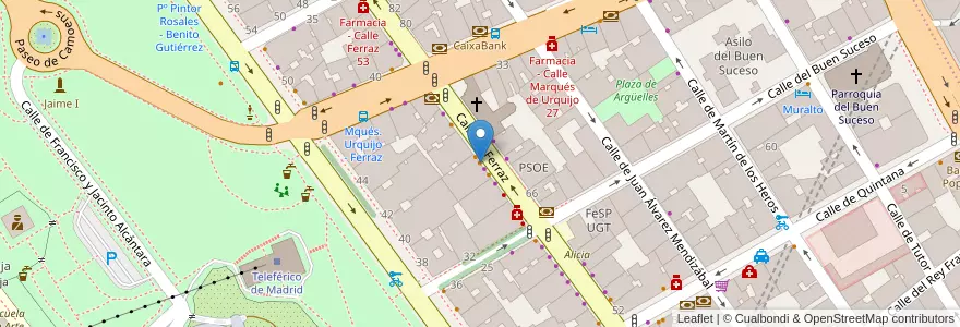 Mapa de ubicacion de Platos Rotos en Испания, Мадрид, Мадрид, Área Metropolitana De Madrid Y Corredor Del Henares, Мадрид.