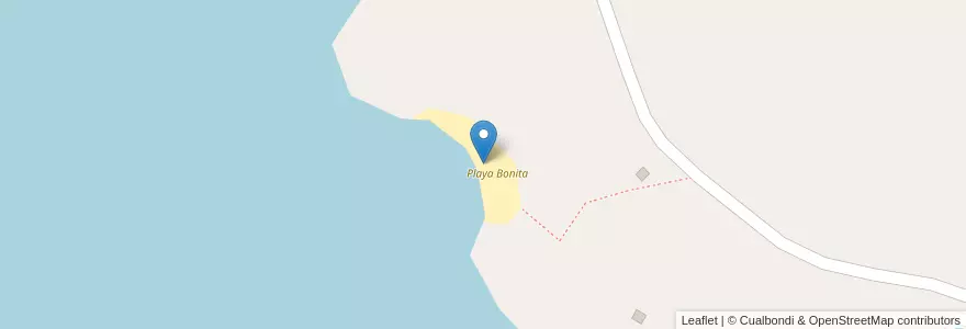 Mapa de ubicacion de Playa Bonita en Argentina, Cile, Provincia Di Neuquén, Departamento Lácar.