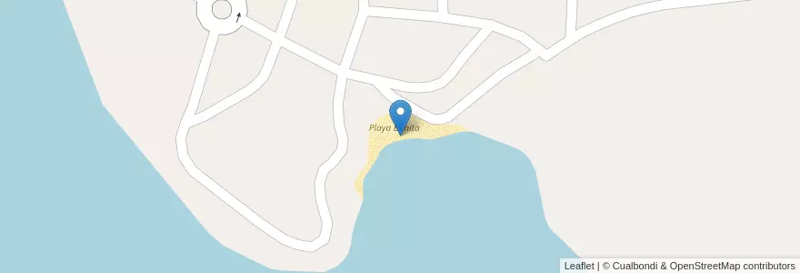 Mapa de ubicacion de Playa Bonita en Argentina, Chile, Neuquén, Departamento Confluencia.