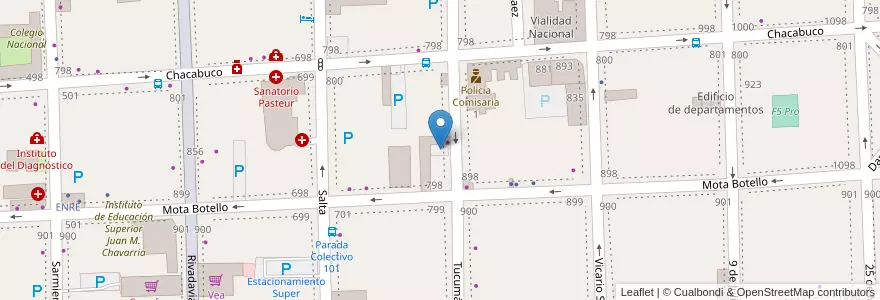 Mapa de ubicacion de Playa Clientes Arco Iris en الأرجنتين, Catamarca, Departamento Capital, Municipio De San Fernando Del Valle De Catamarca, San Fernando Del Valle De Catamarca.