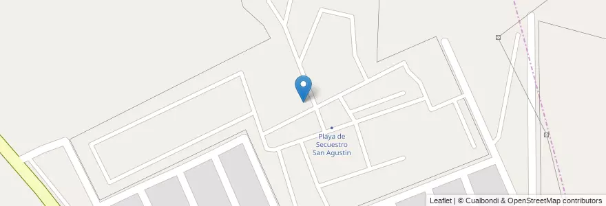 Mapa de ubicacion de Playa de Secuestro San Agustín en Arjantin, Şili, Mendoza, Departamento Capital, Ciudad De Mendoza.