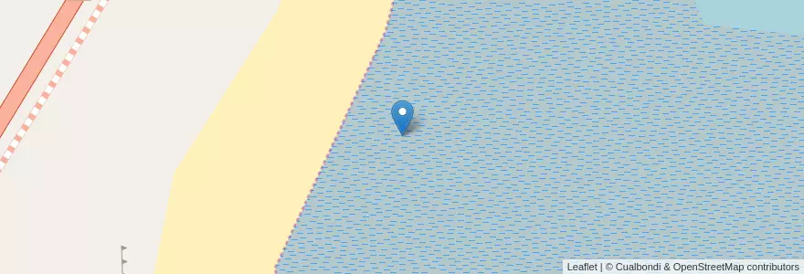Mapa de ubicacion de Playa La Tranquera en アルゼンチン, チリ, La Esperanza.