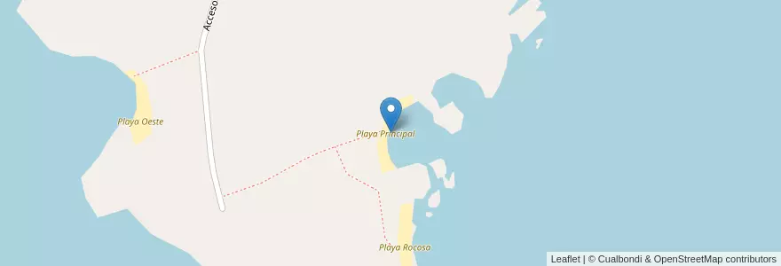 Mapa de ubicacion de Playa Principal en Argentinië, Chili, Neuquén, Departamento Lácar.