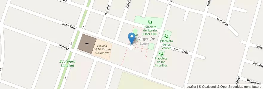 Mapa de ubicacion de Playón Azules en الأرجنتين, تشيلي, Mendoza, Departamento Luján De Cuyo, Luján De Cuyo, Distrito Mayor Drummond.