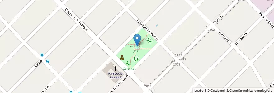 Mapa de ubicacion de Playón para patinar en アルゼンチン, ブエノスアイレス州, Partido De Morón, Morón.