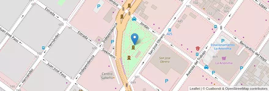 Mapa de ubicacion de Plaza 20 de Noviembre en 아르헨티나, 산타크루스주, 칠레, Mercado De La Ciudad, Deseado, Caleta Olivia.