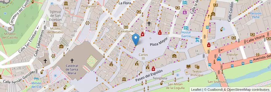 Mapa de ubicacion de Plaza en Sepanyol, Castilla Y León, Burgos, Alfoz De Burgos, Burgos.