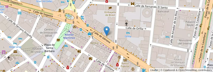 Mapa de ubicacion de Plaza 66 en Spanien, Autonome Gemeinschaft Madrid, Autonome Gemeinschaft Madrid, Área Metropolitana De Madrid Y Corredor Del Henares, Madrid.