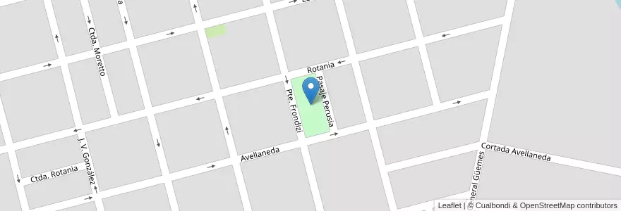 Mapa de ubicacion de Plaza 9 de Julio en Arjantin, Santa Fe, Departamento Castellanos, Municipio De Sunchales.