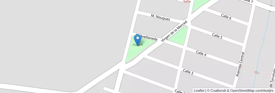 Mapa de ubicacion de Plaza A en Аргентина, Тукуман, San Miguel De Tucumán, Departamento Yerba Buena, Yerba Buena.