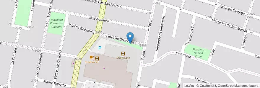 Mapa de ubicacion de Plaza Américo Aguilera en Arjantin, Córdoba, Departamento Capital, Pedanía Capital, Córdoba, Municipio De Córdoba.