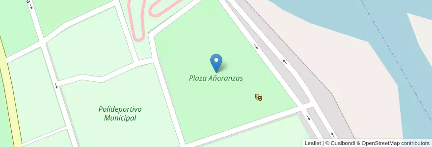 Mapa de ubicacion de Plaza Añoranzas en Argentine, Santiago Del Estero, Departamento Banda.