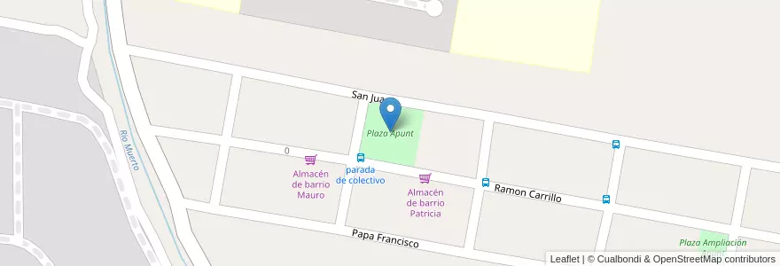 Mapa de ubicacion de Plaza Apunt en 아르헨티나, Tucumán, Departamento Yerba Buena, Yerba Buena.