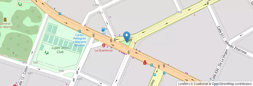 Mapa de ubicacion de Plaza Beschtedt en 아르헨티나, 부에노스아이레스주, Partido De Luján.