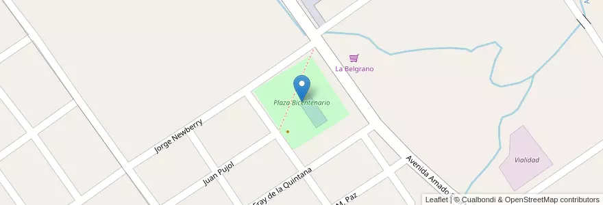 Mapa de ubicacion de Plaza Bicentenario en 아르헨티나, Corrientes, Departamento Paso De Los Libres, Municipio De Paso De Los Libres.