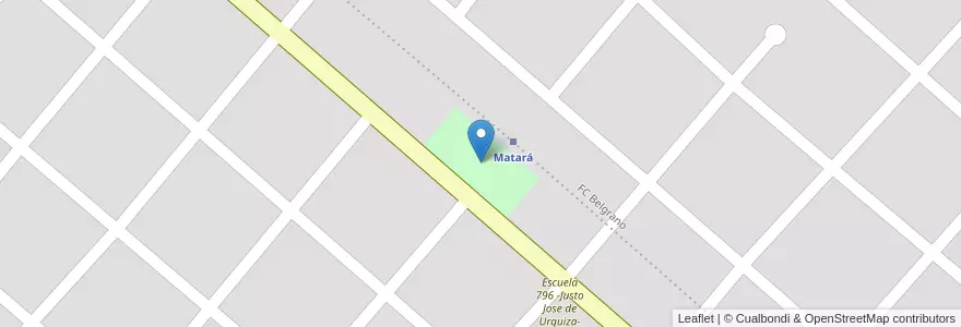 Mapa de ubicacion de Plaza Bonita en Arjantin, Santiago Del Estero, Departamento Juan Felipe Ibarra, Matará.