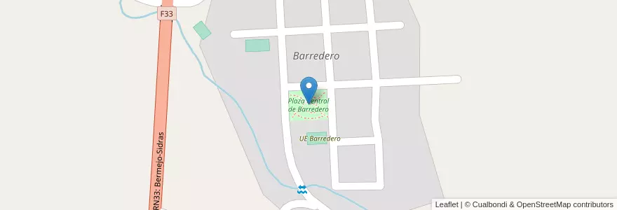 Mapa de ubicacion de Plaza Central de Barredero en Bermejo.