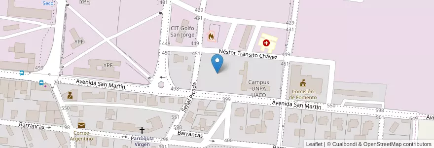 Mapa de ubicacion de Plaza Compadres de la Independencia en Argentina, Chile, Santa Cruz Province, Argentina, Comisión De Fomento De Cañadón Seco, Deseado, Cañadón Seco.