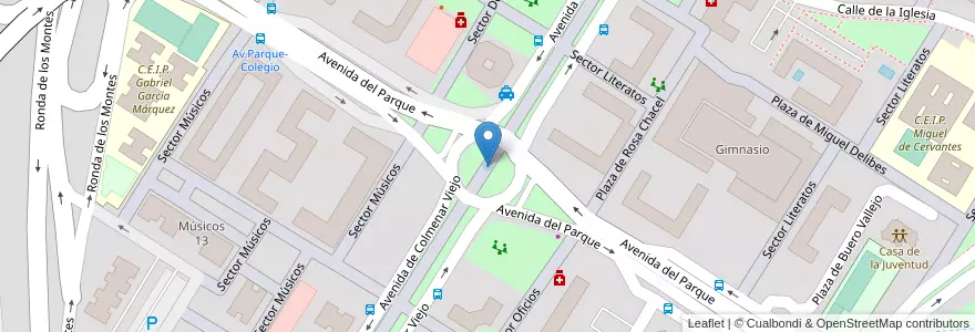 Mapa de ubicacion de Plaza de Colmenar Viejo en Испания, Мадрид, Мадрид, Área Metropolitana De Madrid Y Corredor Del Henares, Tres Cantos.
