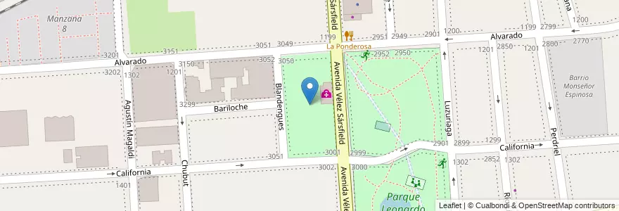 Mapa de ubicacion de Plaza de Ejercicios Físicos, Barracas en Arjantin, Ciudad Autónoma De Buenos Aires, Comuna 4, Buenos Aires.