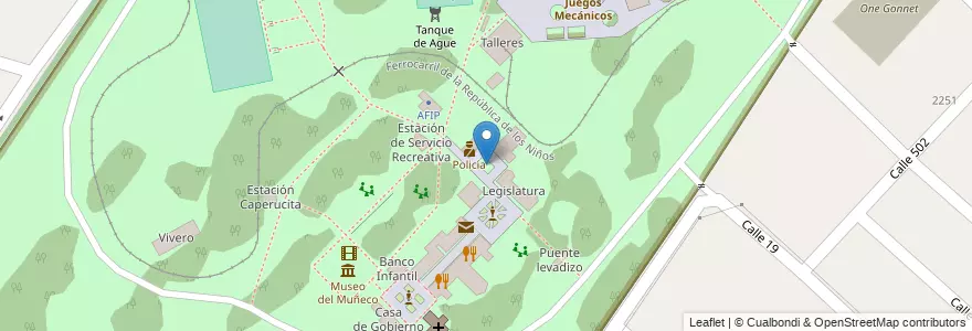 Mapa de ubicacion de Plaza de la Amistad, Gonnet en 아르헨티나, 부에노스아이레스주, Partido De La Plata, Manuel B. Gonnet.