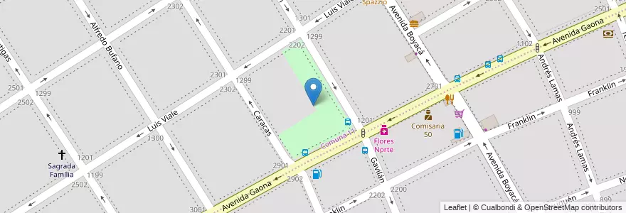 Mapa de ubicacion de Plaza de la Asunción, Villa General Mitre en Arjantin, Ciudad Autónoma De Buenos Aires, Buenos Aires.