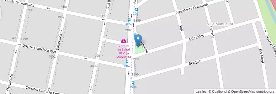 Mapa de ubicacion de Plaza de la Resistencia en Argentinien, Santa Fe, Departamento Rosario, Municipio De Rosario, Rosario.