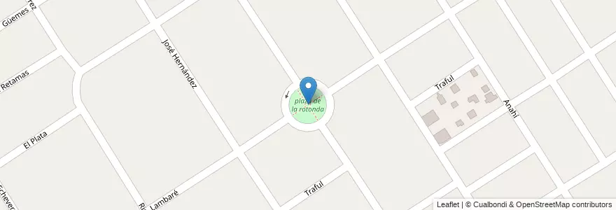Mapa de ubicacion de plaza de la rotonda en Argentina, Buenos Aires, Partido De Escobar, Ingeniero Maschwitz.