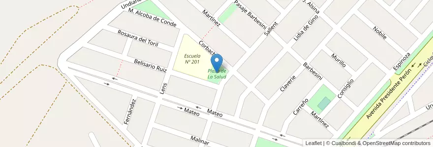 Mapa de ubicacion de Plaza de La Salud en 阿根廷, Jujuy, Departamento San Pedro, Municipio De San Pedro De Jujuy.