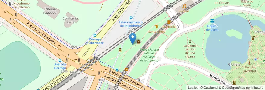 Mapa de ubicacion de Plaza de la Shoá, Palermo en آرژانتین, Ciudad Autónoma De Buenos Aires, Buenos Aires, Comuna 14.
