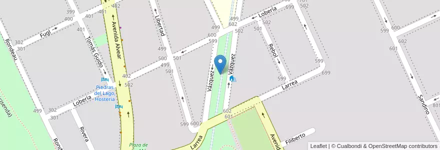 Mapa de ubicacion de Plaza de las flores y los pajaros en Argentina, Buenos Aires, Partido De Tandil, Tandil.