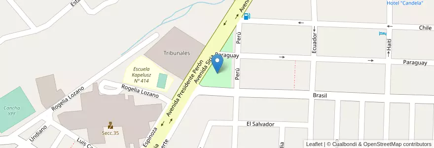 Mapa de ubicacion de Plaza de Los Agricultores en Arjantin, Jujuy, Departamento San Pedro, Municipio De San Pedro De Jujuy.