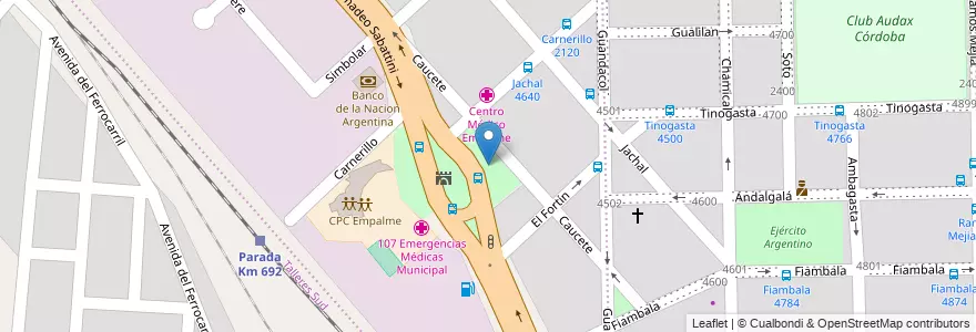 Mapa de ubicacion de Plaza de los Escudos en Argentina, Córdova, Departamento Capital, Pedanía Capital, Córdoba, Municipio De Córdoba.