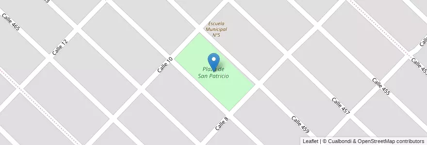 Mapa de ubicacion de Plaza de San Patricio en آرژانتین, استان بوئنوس آیرس, Partido De General Pueyrredón, Mar Del Plata.