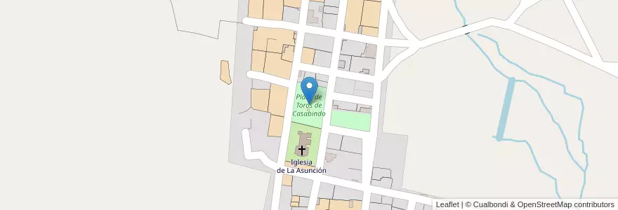Mapa de ubicacion de Plaza de Toros de Casabindo en Argentine, Jujuy, Departamento Cochinoca, Municipio De Abra Pampa.