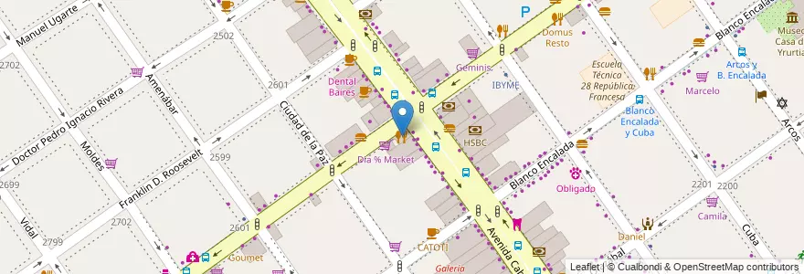 Mapa de ubicacion de Plaza del Carmen, Belgrano en 아르헨티나, Ciudad Autónoma De Buenos Aires, 부에노스아이레스, Comuna 13.
