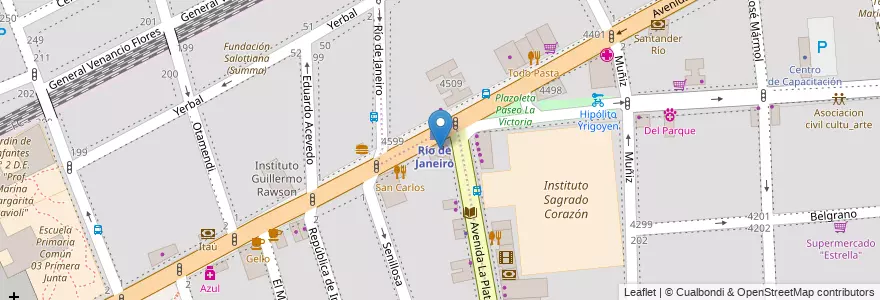 Mapa de ubicacion de Plaza del Carmen, Caballito en Arjantin, Ciudad Autónoma De Buenos Aires, Comuna 5, Buenos Aires.