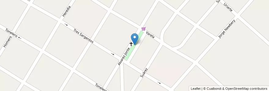 Mapa de ubicacion de Plaza del Gussy en Argentinië, Buenos Aires, Partido De Merlo, Mariano Acosta.
