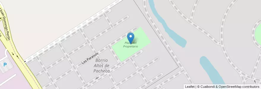 Mapa de ubicacion de Plaza del Propietario en Argentina, Provincia Di Buenos Aires, Partido De Tigre, Benavídez, General Pacheco.